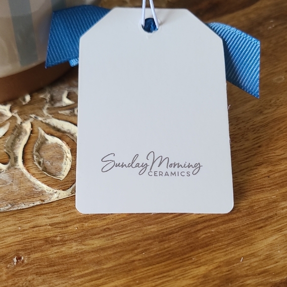 Striped Mug with Lemon Design - Picture 3 of 7